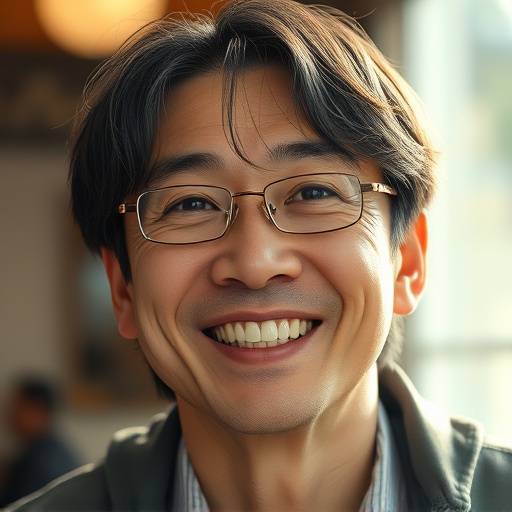 Portrait of Kenji Tanaka, Lead Producer, smiling