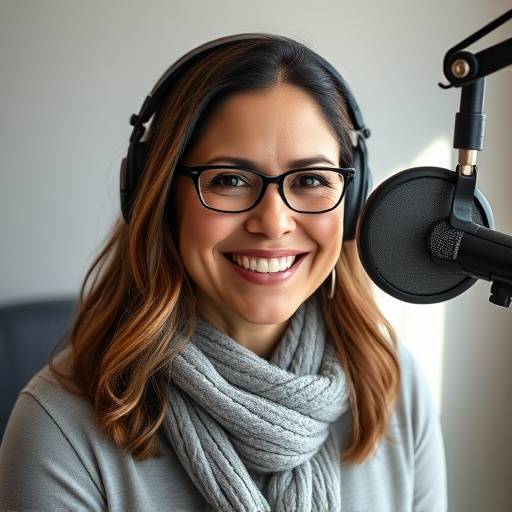 Portrait of Maria Rodriguez, Voiceover Specialist, smiling